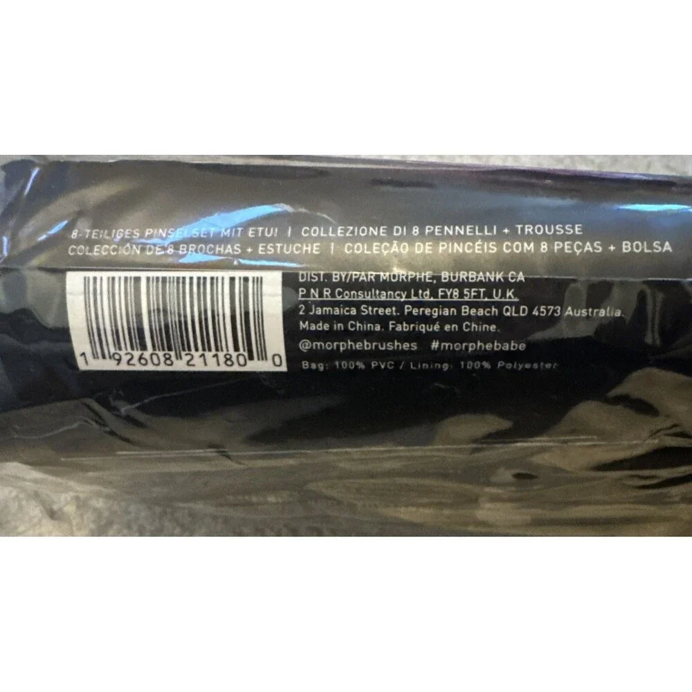 NWT Morphe Get Things Started 8 Pieces Brush Collection With Bag Black